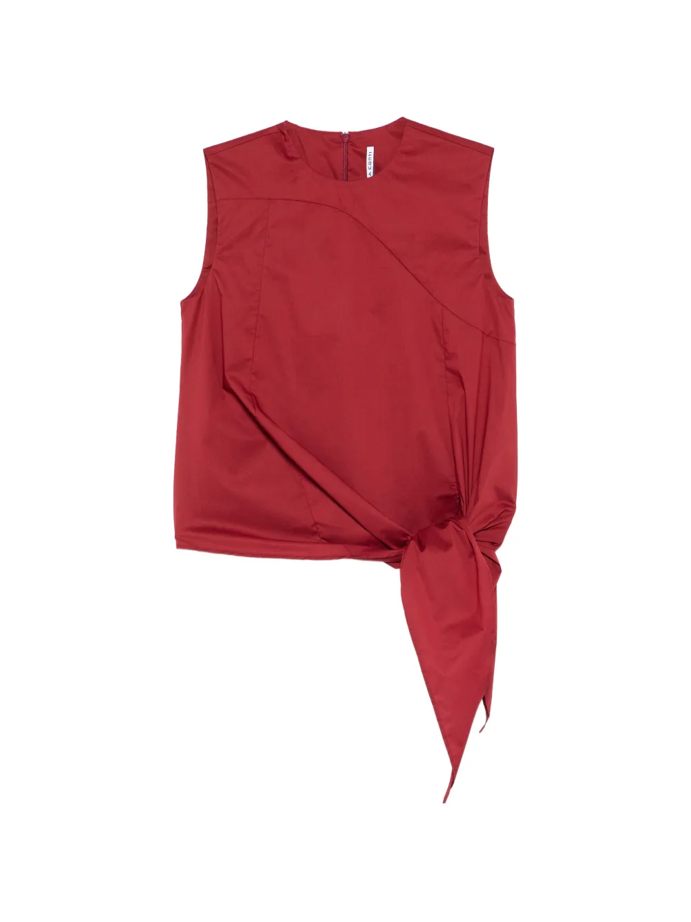Liviana Conti Gwen knot-detail top - Rosso