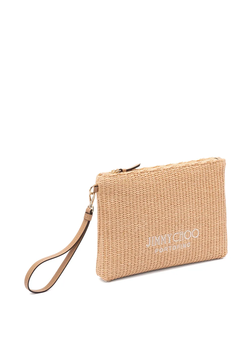 Jimmy Choo ジップ クラッチバッグ | ニュートラル | FARFETCH JP
