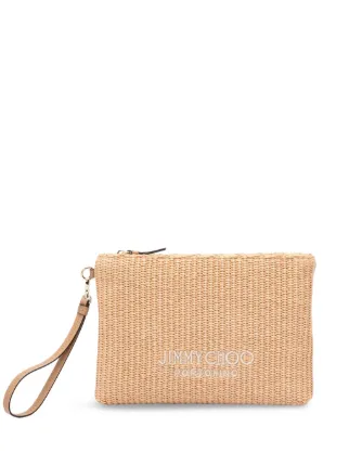 Jimmy Choo ジップ クラッチバッグ | ニュートラル | FARFETCH JP