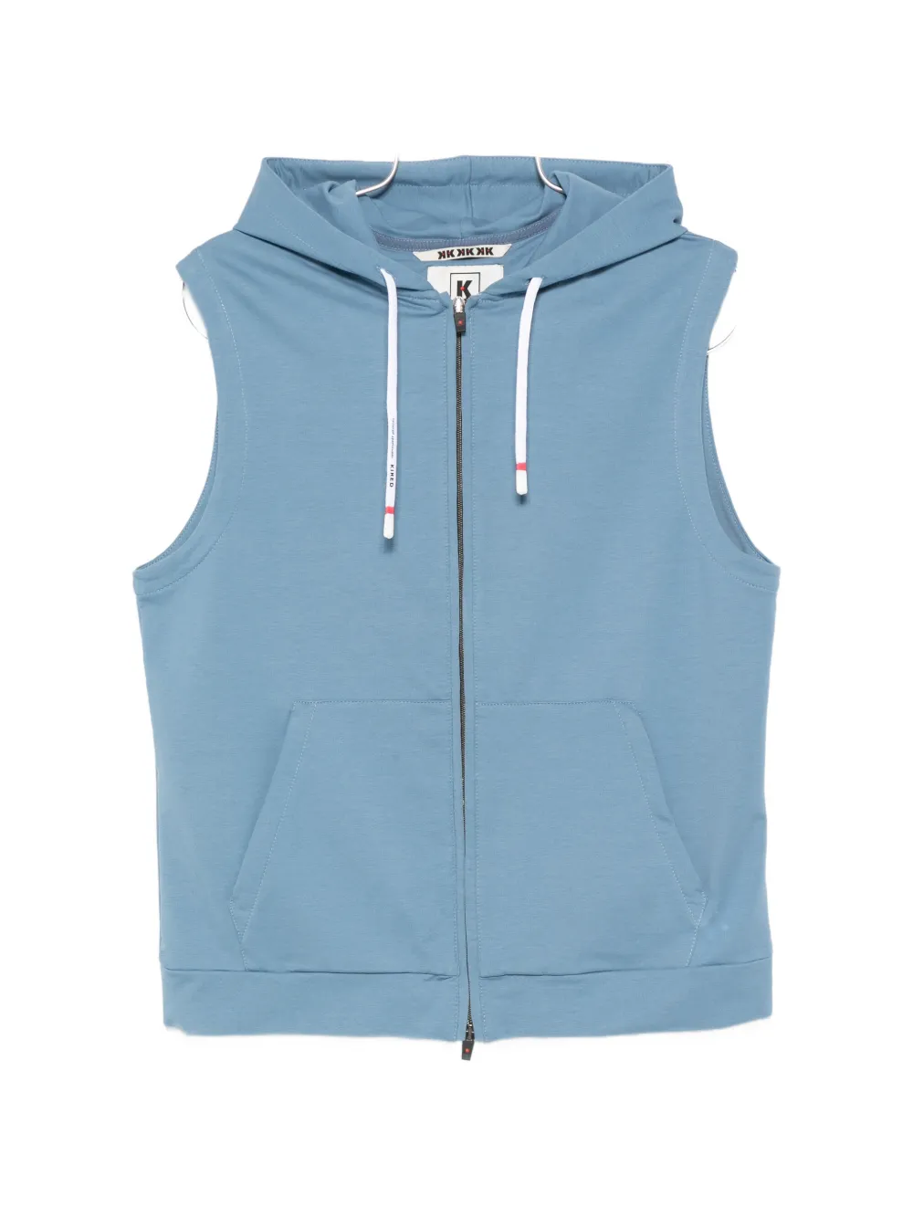 Kired Wazel zip-up sleeveless hoodie - Blu