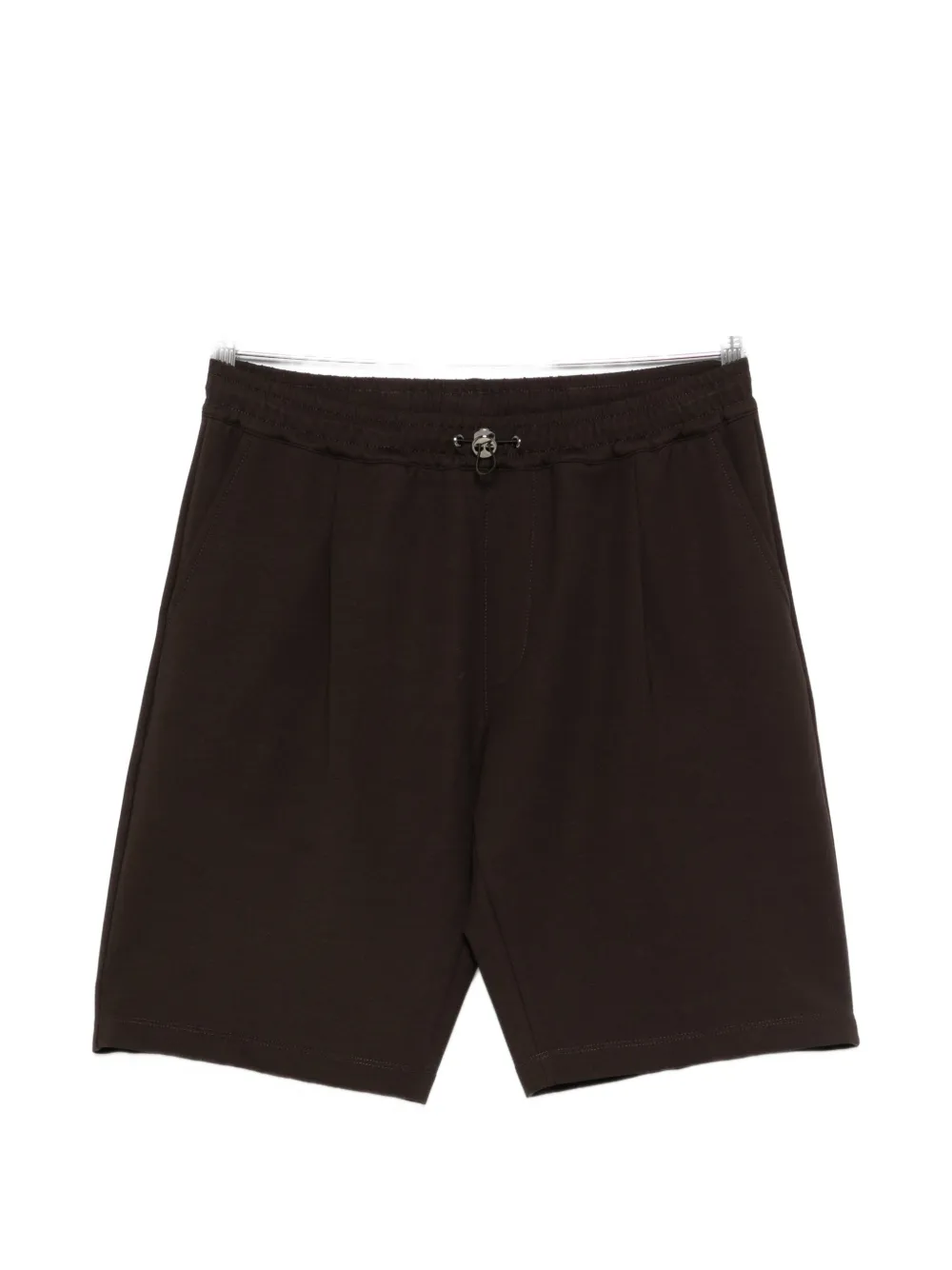 Kired drawstring pleated shorts - Marrone