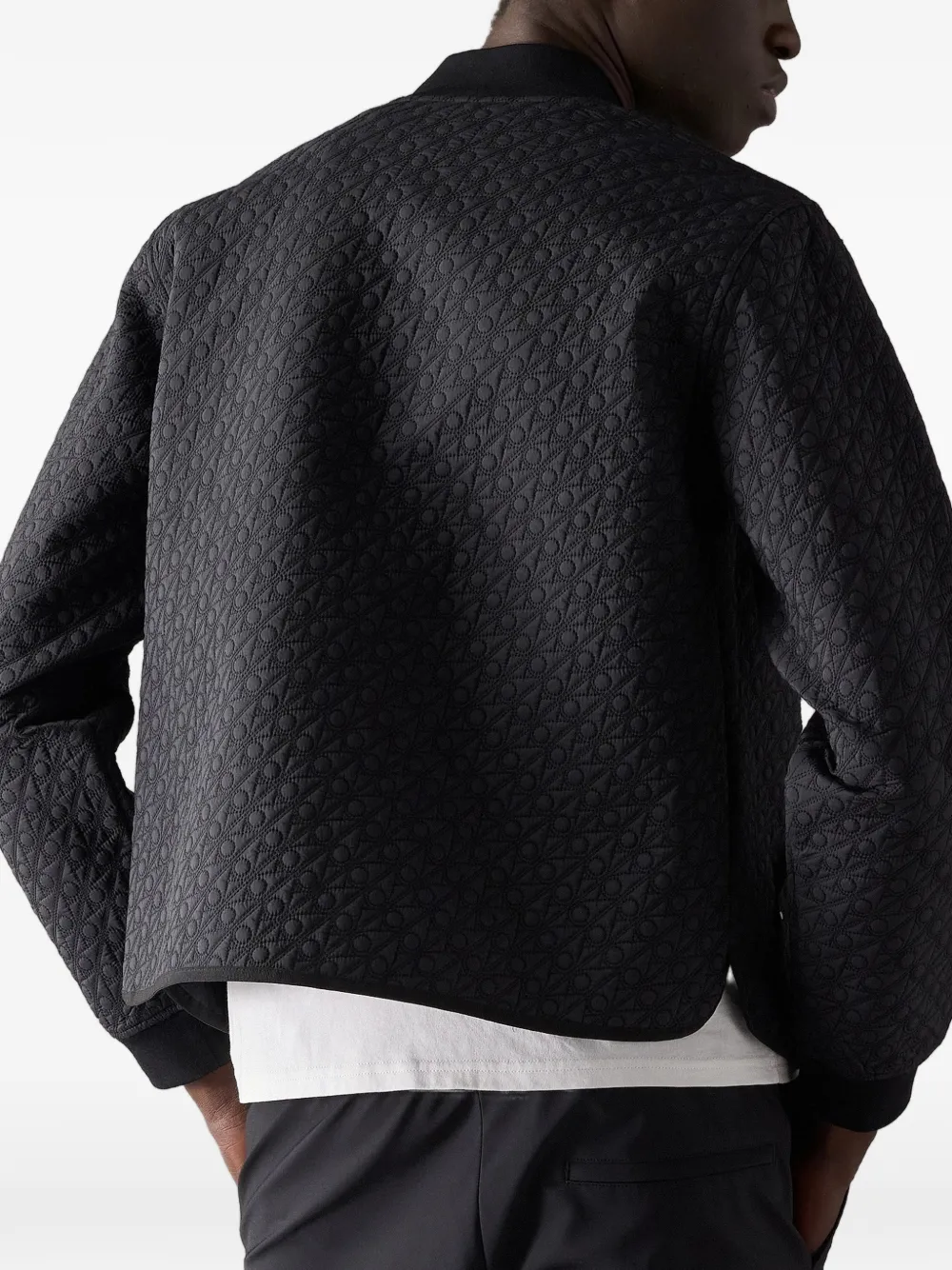 Moose Knuckles Transit bomberjack met monogram Grijs