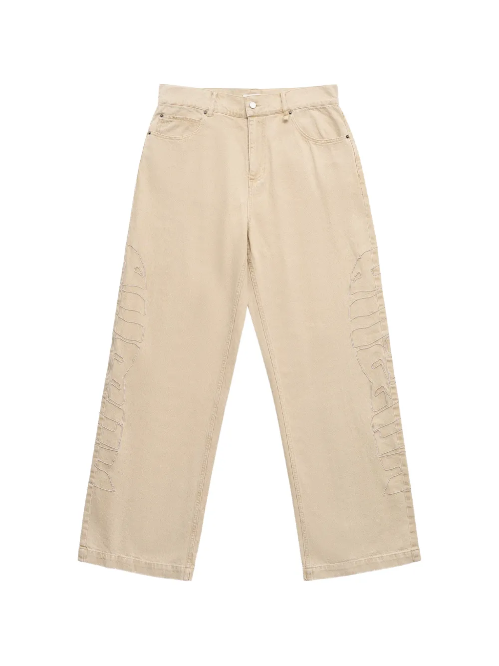 ALIS Bam logo-embroidered jeans - Toni neutri