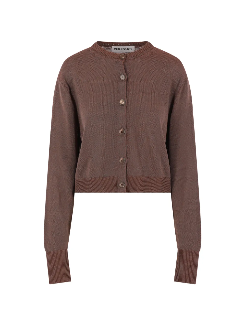 OUR LEGACY Micro button-up cardigan - Marrone