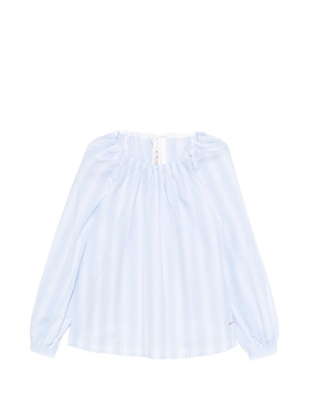 Marni striped long-sleeved top - Blu
