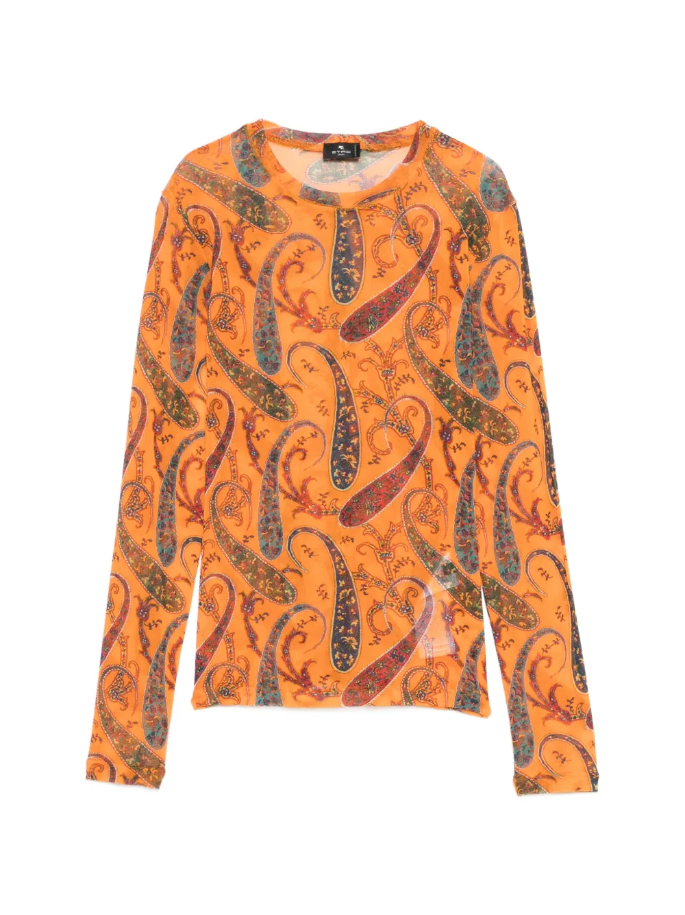 ETRO paisley-print top - Arancione