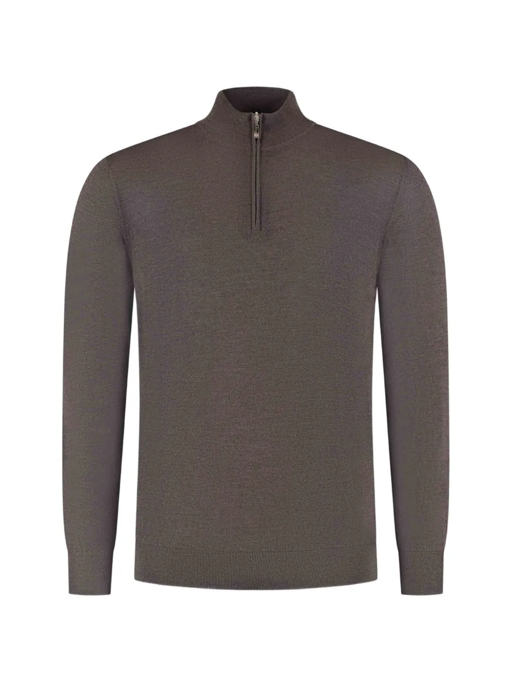 Doriani Cashmere zipped sweater - Marrone