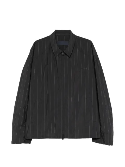 Juun.J pinstriped zip jacket