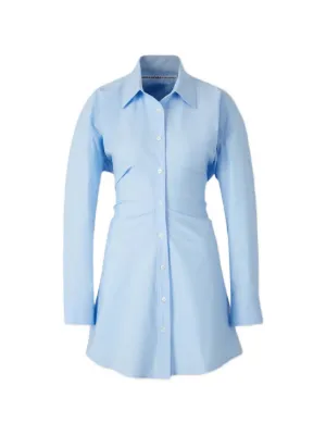 Stella McCartney cotton-poplin Shirt Dress | Blue | FARFETCH