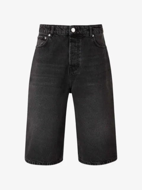 AMI Paris button fly denim shorts