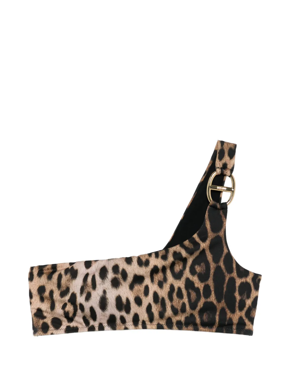 Moschino leopard-print bikini top - Toni neutri