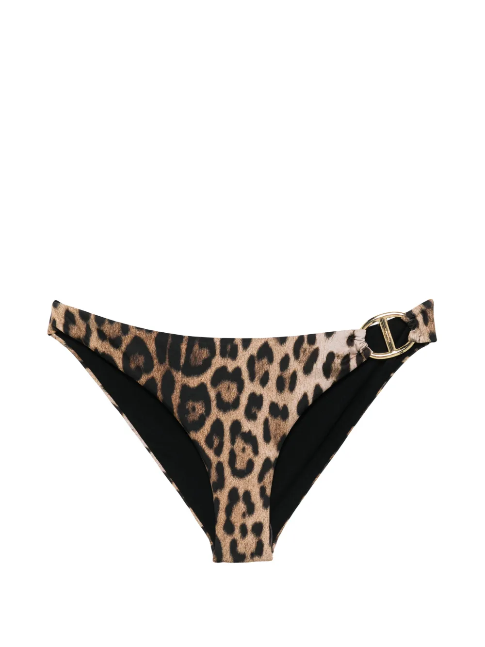 Moschino leopard-print bikini bottoms - Toni neutri