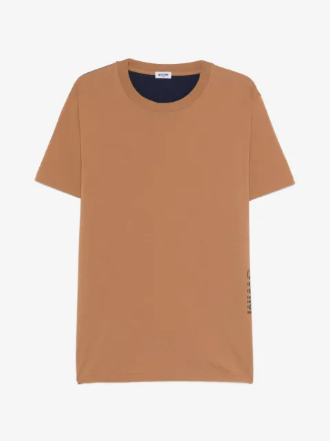 Moschino playera con cuello redondo