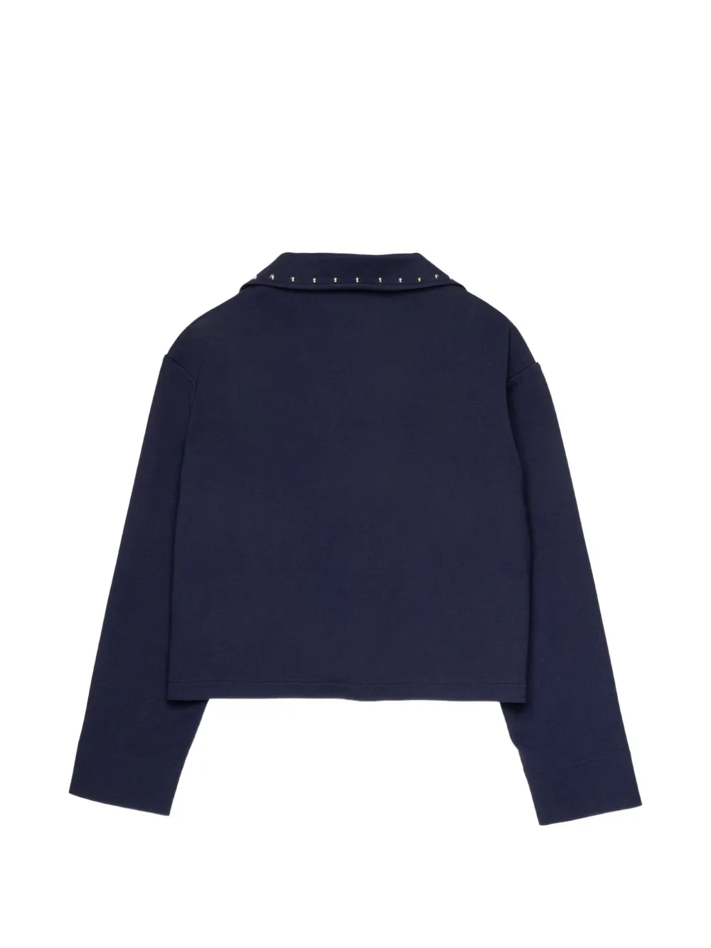 Diesel Kids Blazer met logo van studs - Blauw