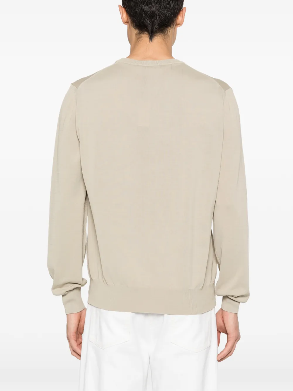 Canali Trui met ronde hals Beige