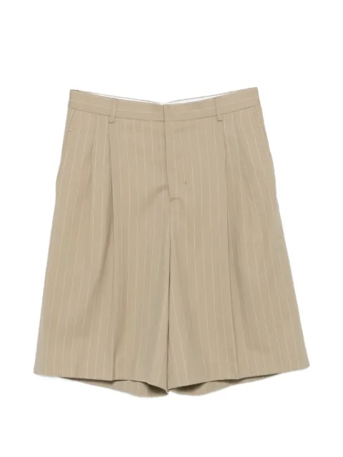 AMI Paris pinstripe pleated shorts