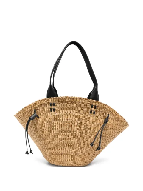 Liviana Conti woven drawstring tote bag