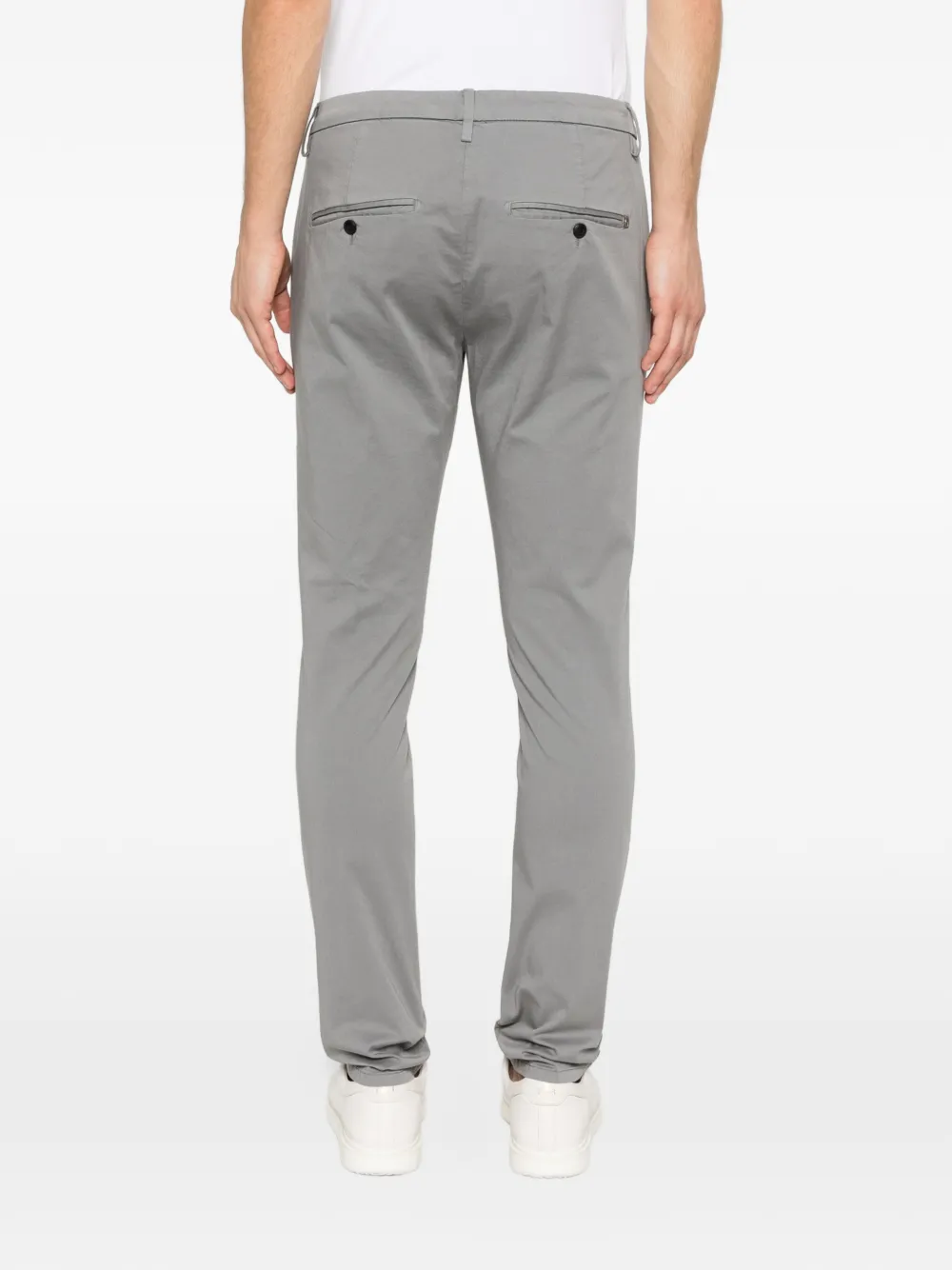 DONDUP Broek met platte voorkant Grijs