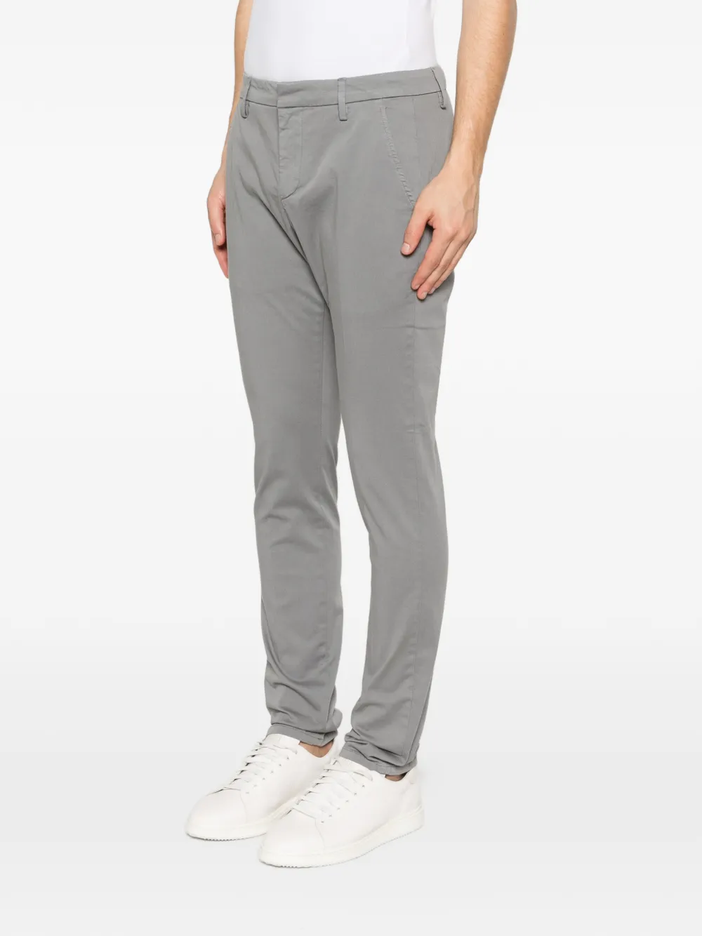 DONDUP Broek met platte voorkant Grijs