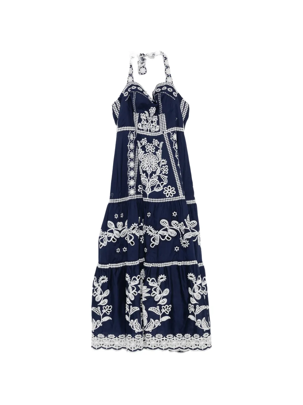 FARM Rio Richelieu midi dress - Blu