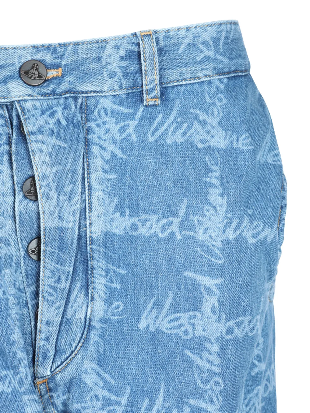 Vivienne Westwood Drunken jeans Blauw