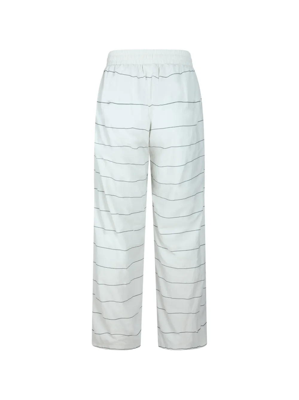 Balenciaga Gestreifte Hose mit Kordelzug - Weiß