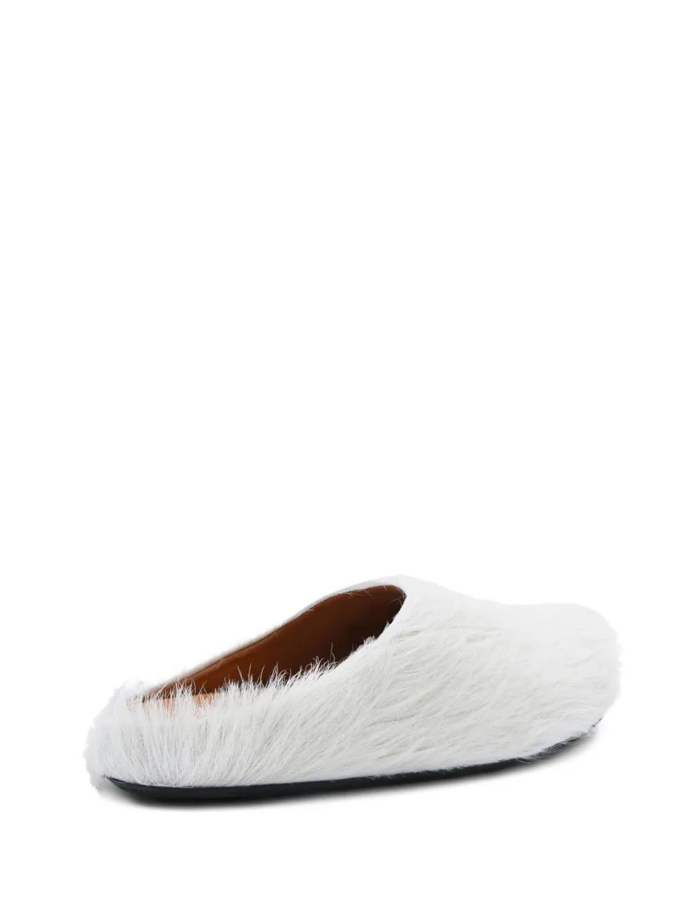 Marni Fussbett fuzzy sandals Wit