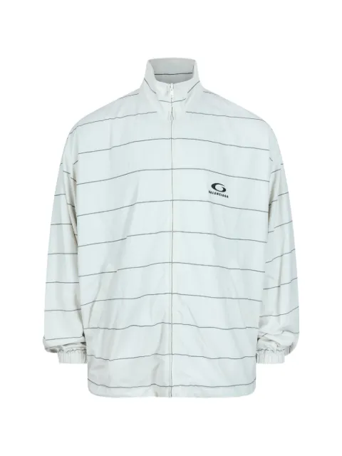 Balenciaga striped zip-up jacket