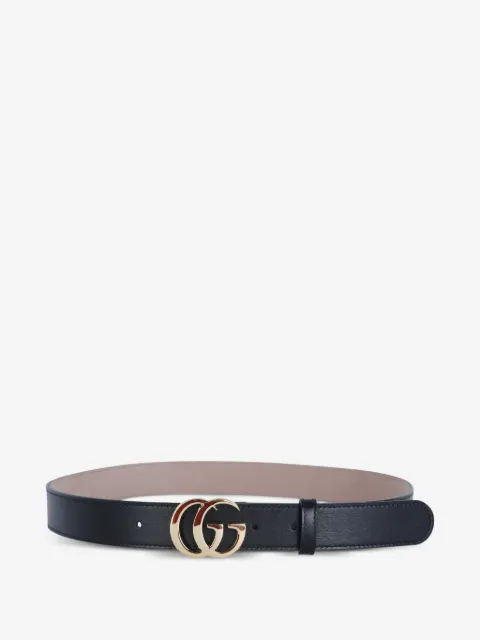 Gucci interlocking buckle leather belt