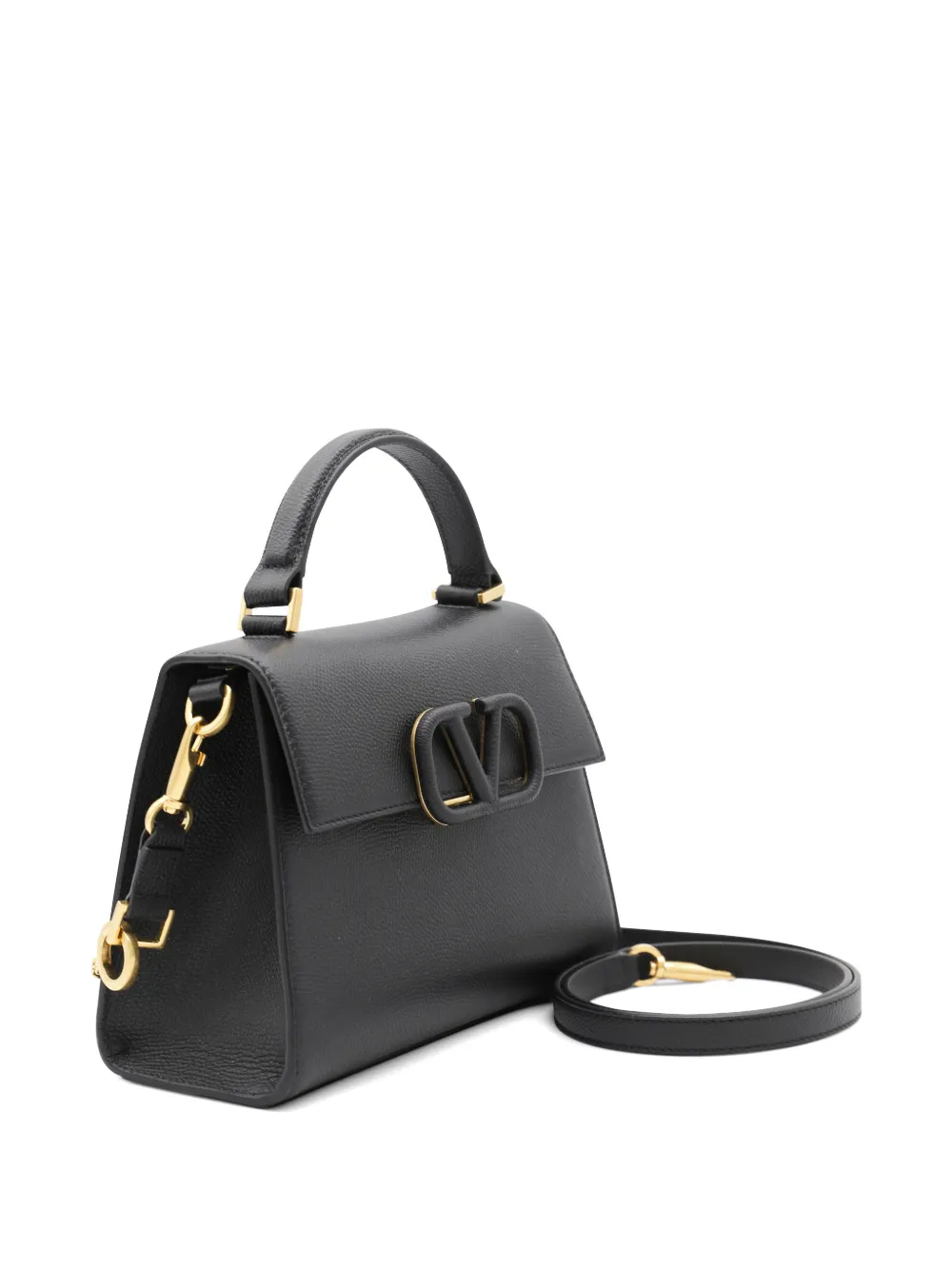 美品 VALENTINO GARAVANI ハンドバッグ ブラック フリンジ レディース] ヴィンテージ ヴァレンティノ・ガラヴァーニ ハンドバッグ