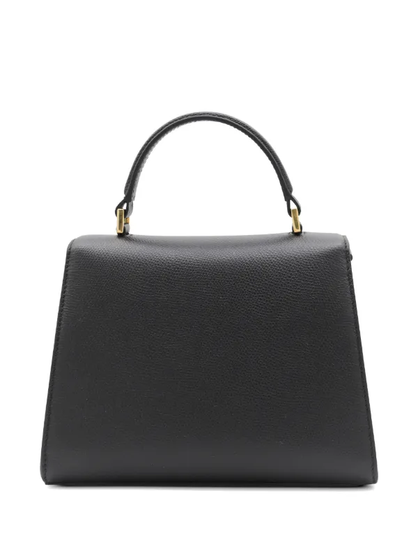 Valentino Garavani Vスリング レザーハンドバッグ S | ブラック 
