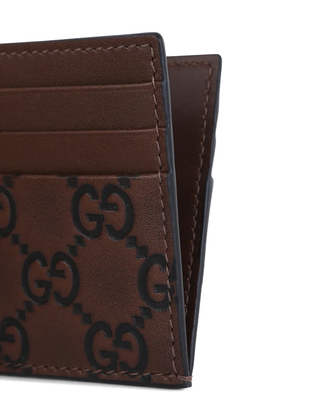 Gucci Pasjeshouder met GG-patroon Bruin