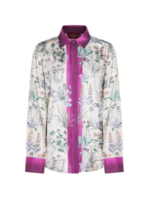 Gucci floral-print shirt