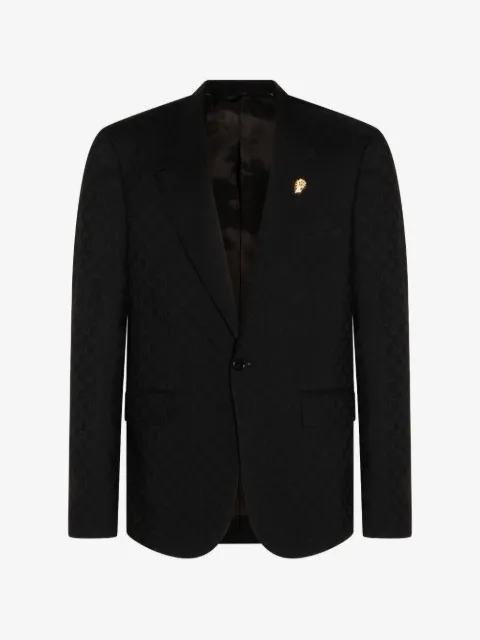 Gucci single-breasted GG wool blazer