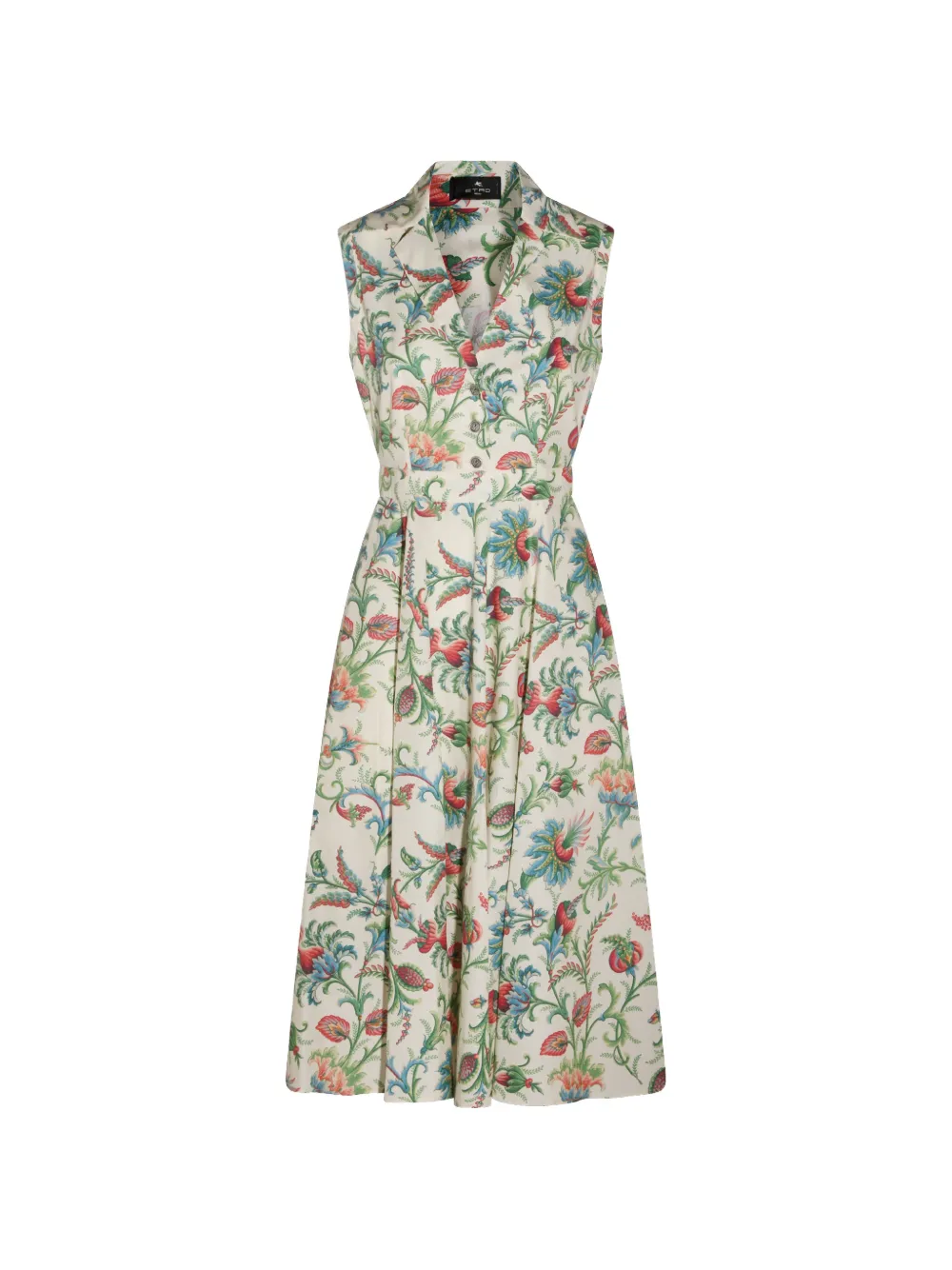 ETRO Geblümtes Midikleid - Nude