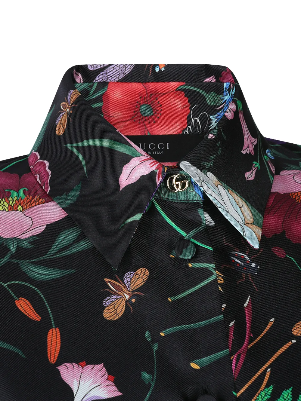  Gucci Floral-print Shirt - Black 