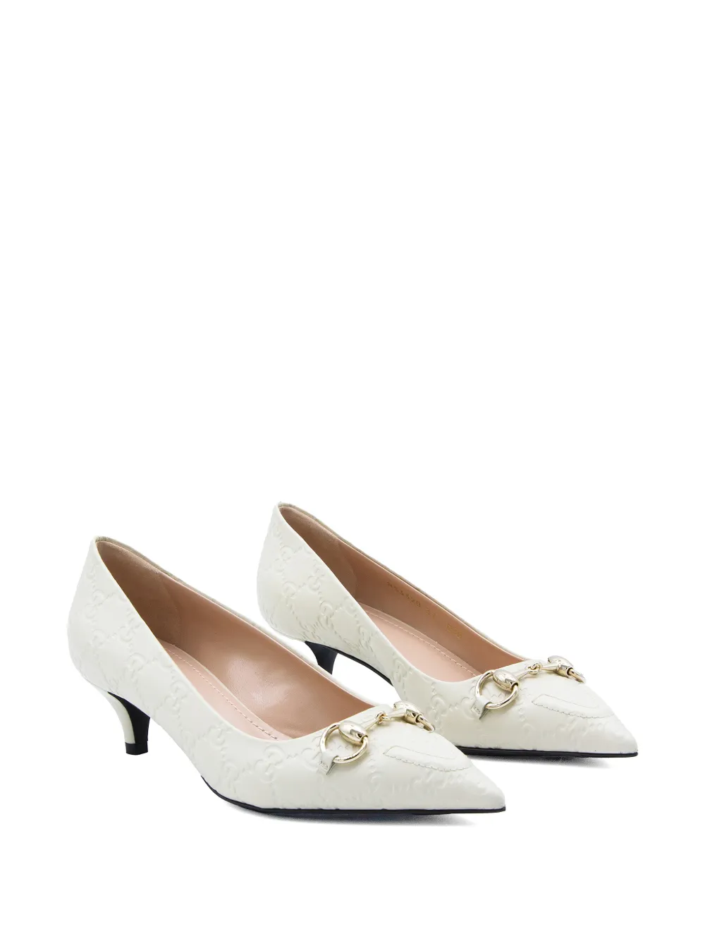 Gucci Pumps met Horsebit-patroon Wit