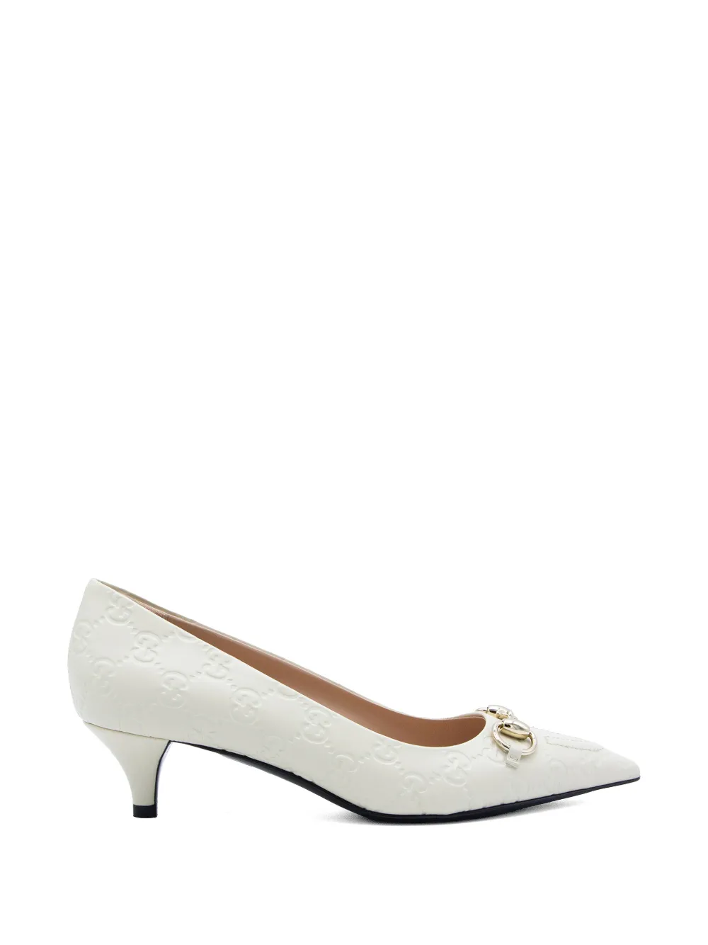 Gucci Pumps met Horsebit-patroon Wit