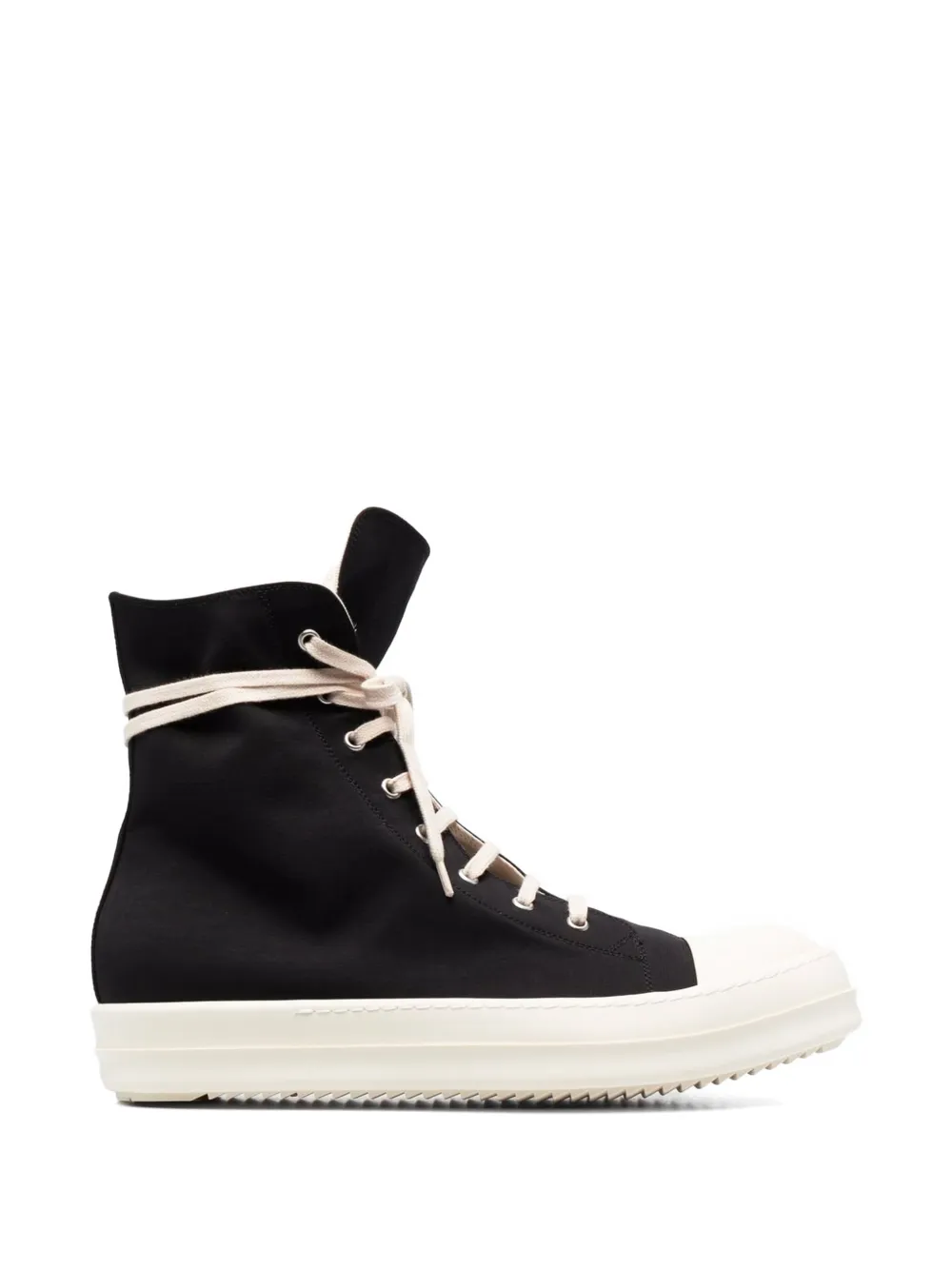 Rick Owens DRKSHDW lace-up zip sneakers - Nero