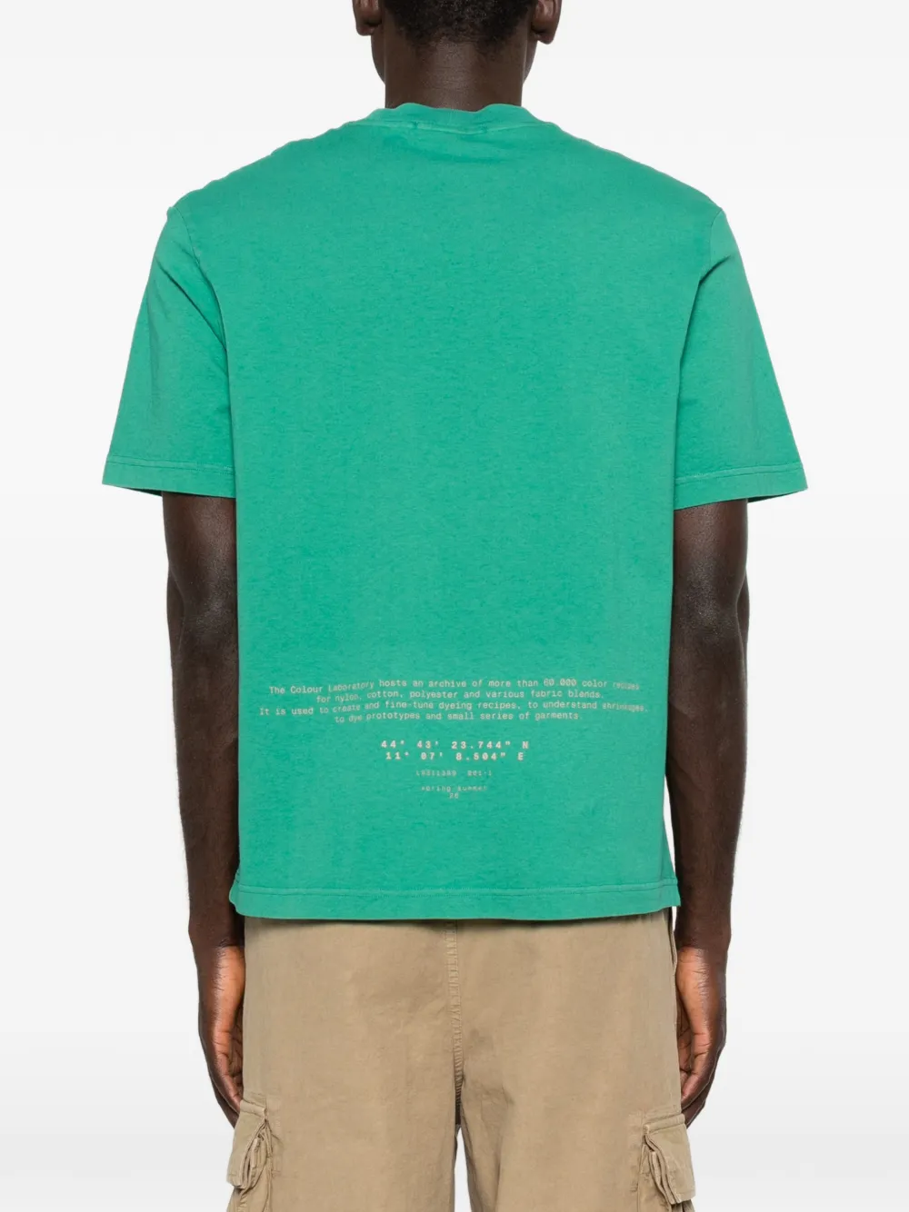 Stone Island T-shirt met logo Groen