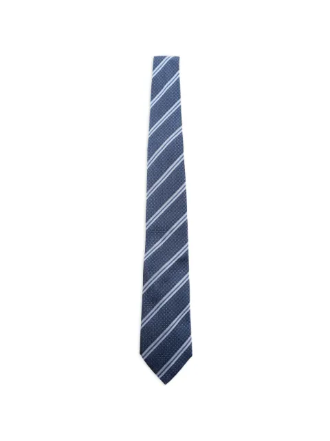 ETRO corbata de seda con motivo de rayas en jacquard
