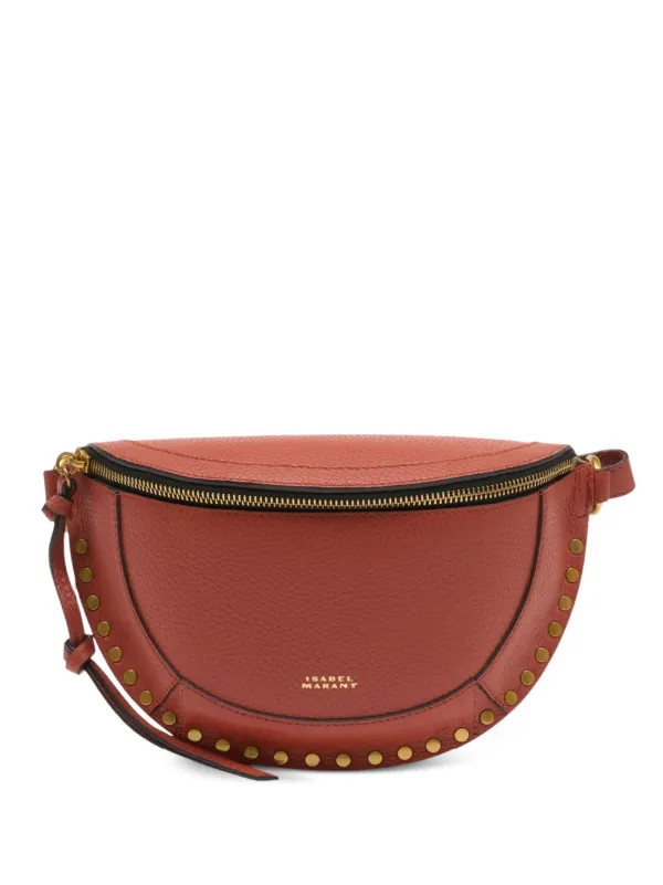 Isabel Marant Skano Studded-detail Shoulder Bag in Orange