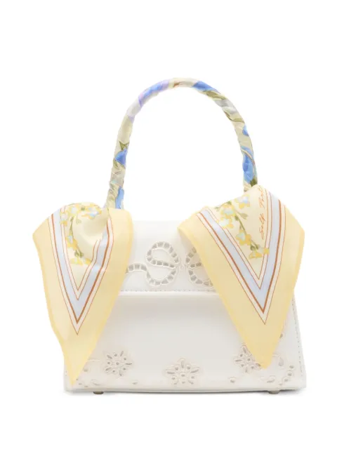 Self-Portrait floral-detail tote bag