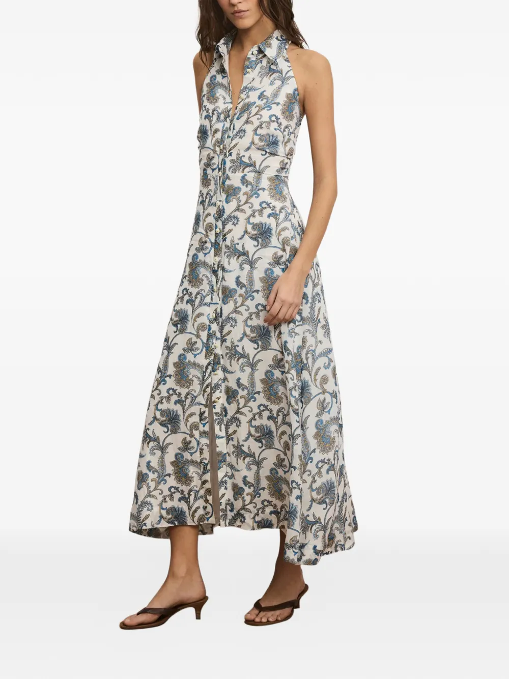  Veronica Beard Mackey Midi Dress - White 