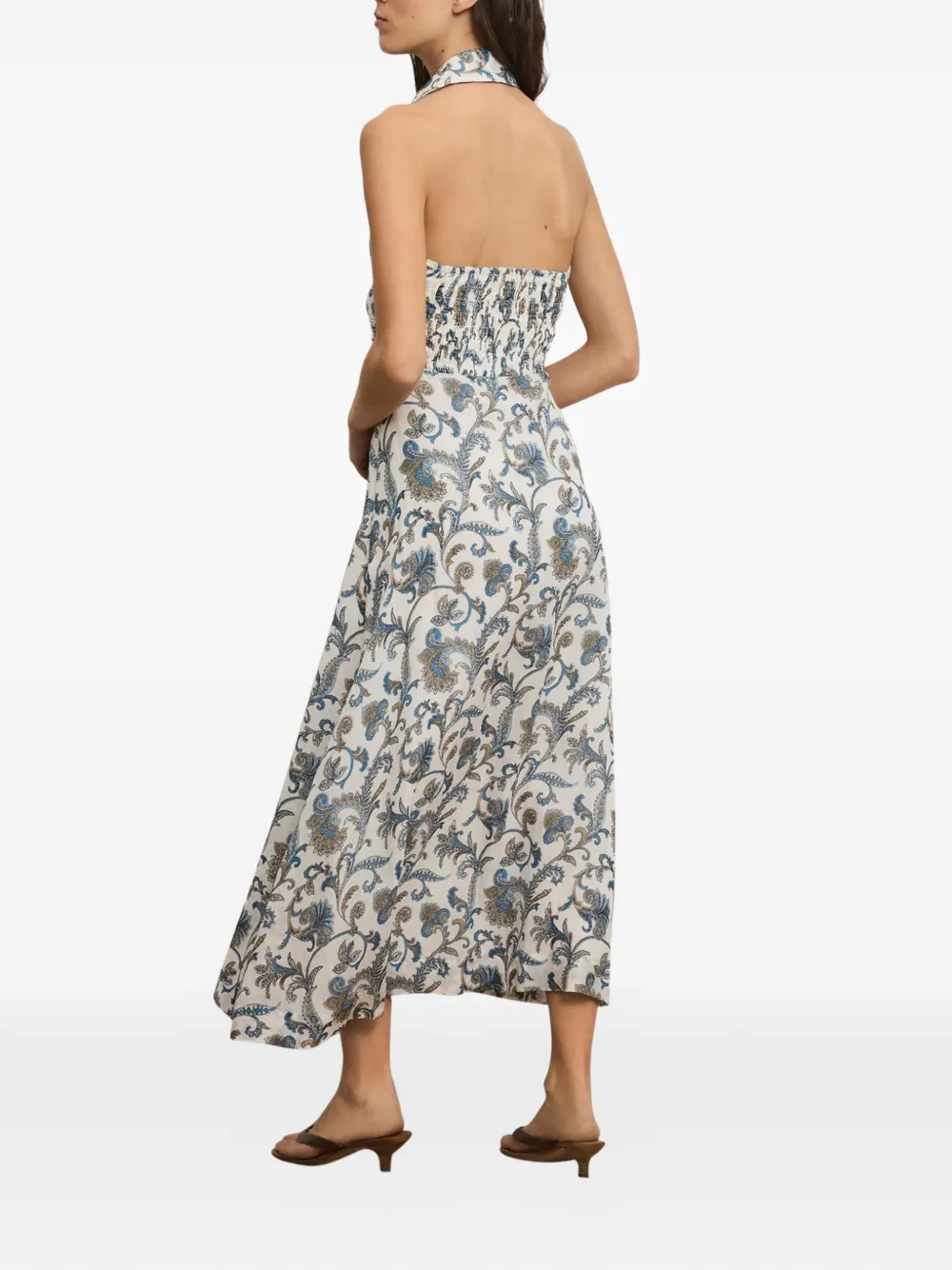  Veronica Beard Mackey Midi Dress - White 