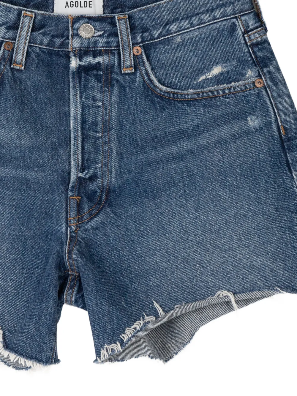 AGOLDE Parker maxi-shorts Blauw