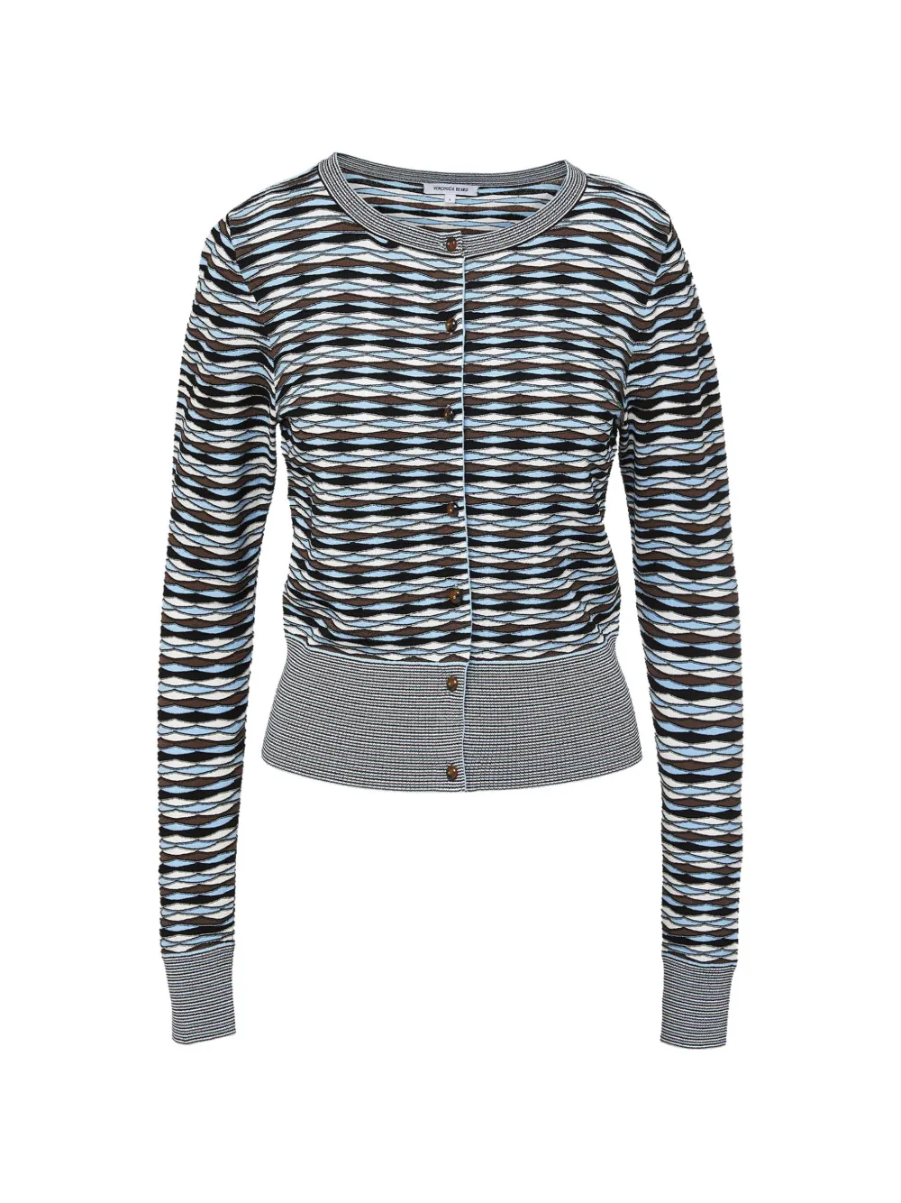 Veronica Beard Cambria striped cardigan - Nero