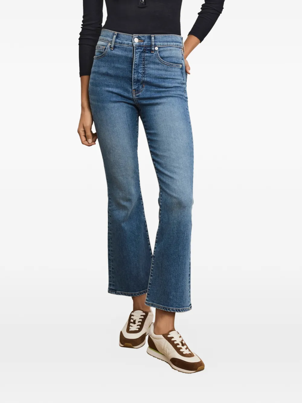  Veronica Beard Carson High-rise Flared Jeans - Blue 