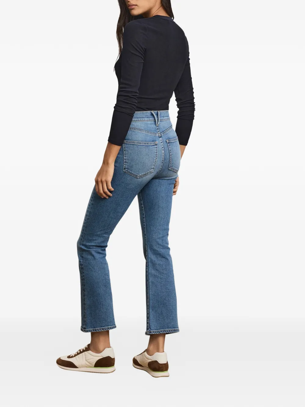  Veronica Beard Carson High-rise Flared Jeans - Blue 