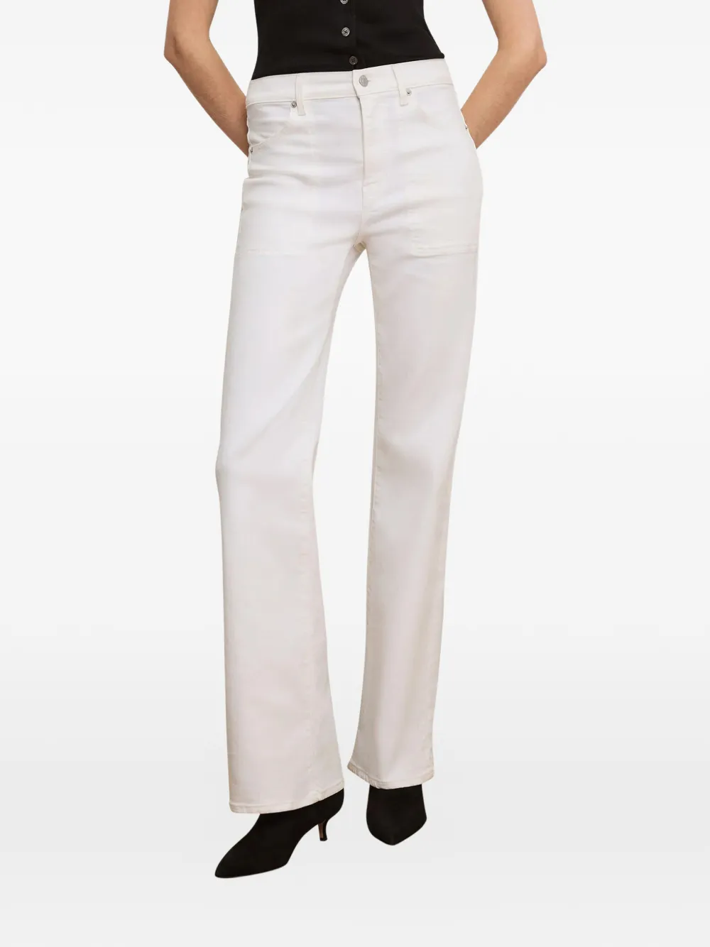  Veronica Beard Vaqueros Crosbie - Blanco 